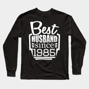 'Best Husband Since 1986' Sweet Wedding Anniversary Gift Long Sleeve T-Shirt